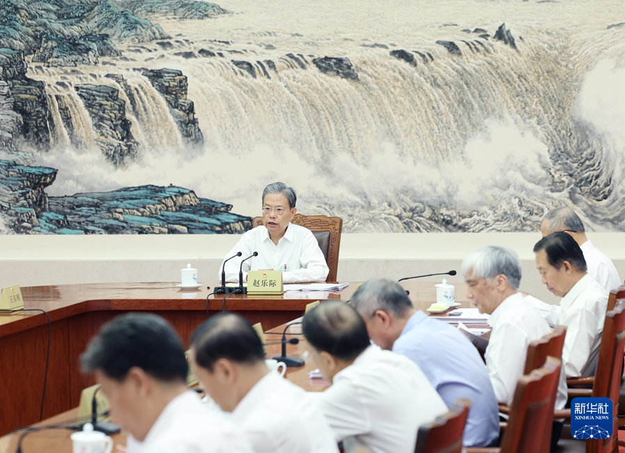十四届全国人大常委会举行第四十六次委员长会议 听取有关草案和议案审议情况汇报 赵乐际主持