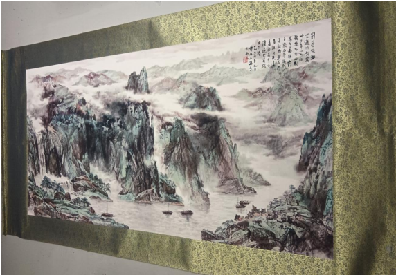 傅抱石先生翻出新意的“绝唱”：《滿身蒼翠驚高峰》