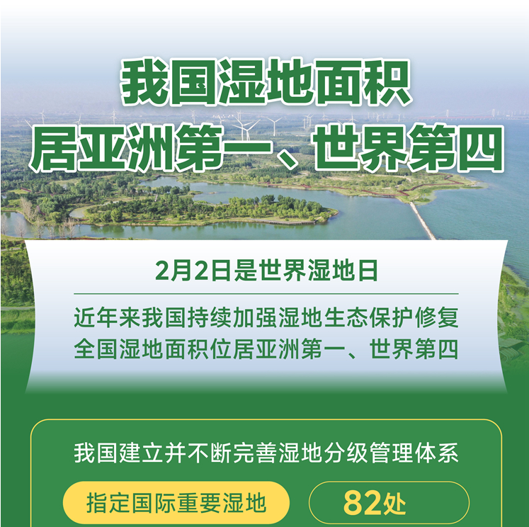 我国湿地面积居亚洲第一、世界第四