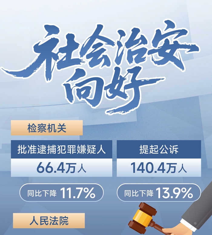 两会数说中国丨从两高报告数据感受平安中国