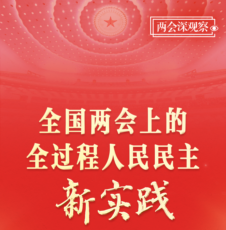 两会深观察｜全国两会上的全过程人民民主新实践