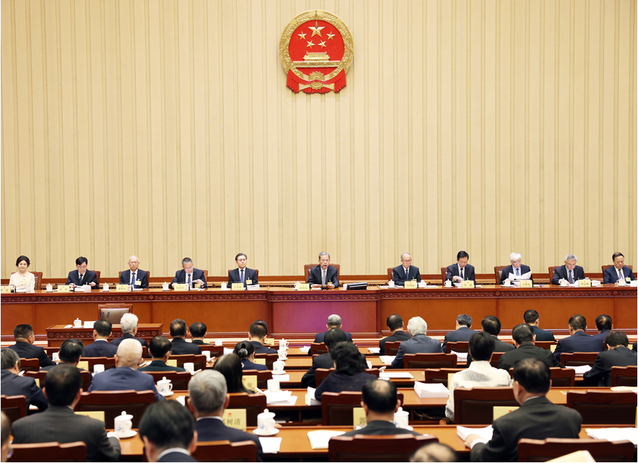 十四届全国人大常委会第二十二次会议在京举行 审议社会救助法草案、农业法修订草案等 赵乐际主持