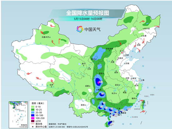 中东部大范围降雨上线 北方炎热天气按下暂停键