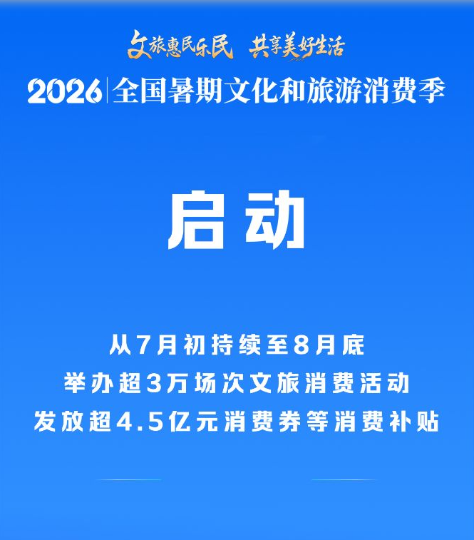 2026年全国暑期文化和旅游消费季启动
