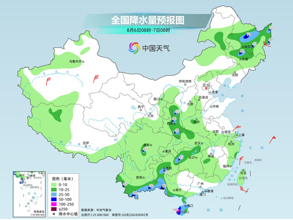 我国降雨强度进一步减弱 中东部大范围桑拿天持续局地可超38℃
