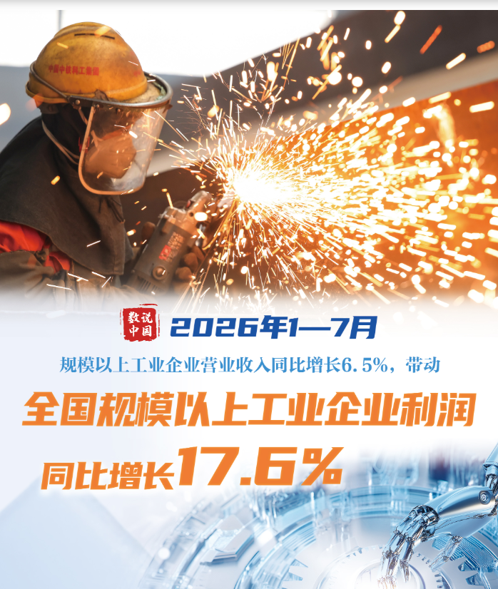 前7个月全国规模以上工业企业利润增长17.6%