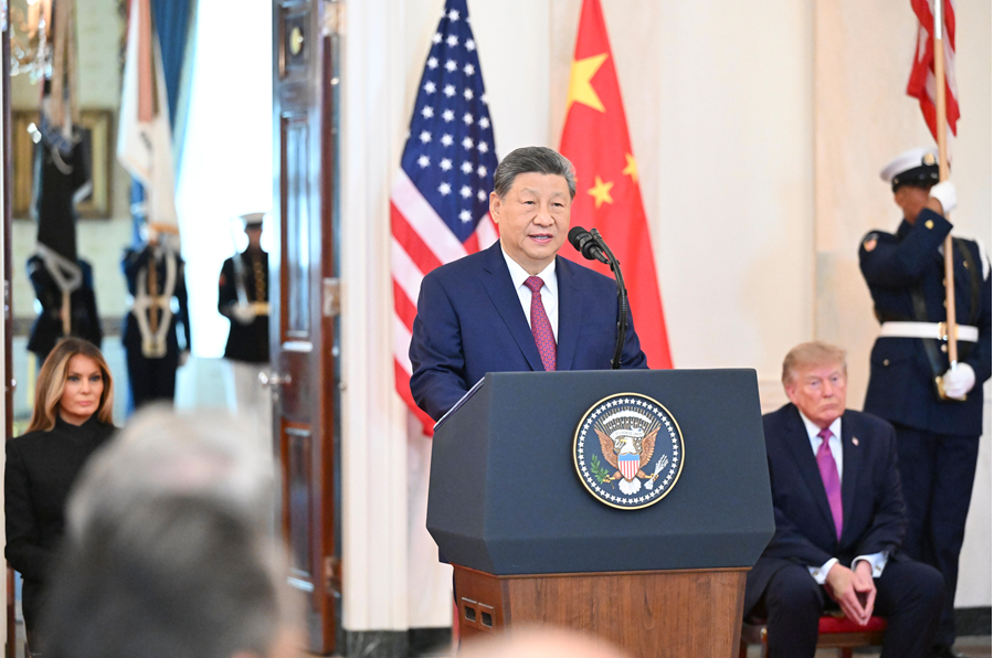 习近平在白宫欢迎仪式上的致辞（全文）