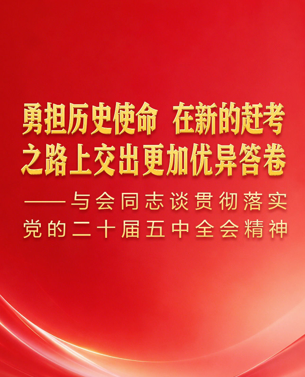与会同志谈贯彻落实党的二十届五中全会精神之二