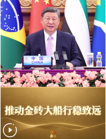学习新语｜推动金砖大船行稳致远