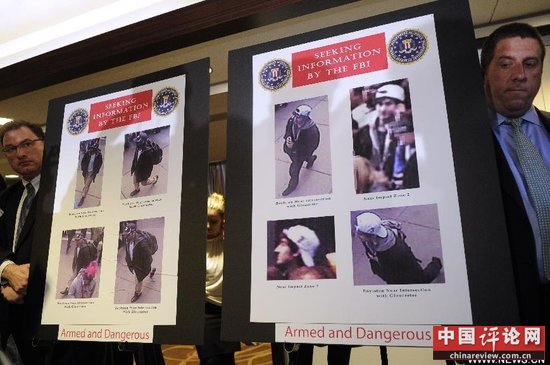美国联邦调查局公布波士顿爆炸案嫌犯照片(图)