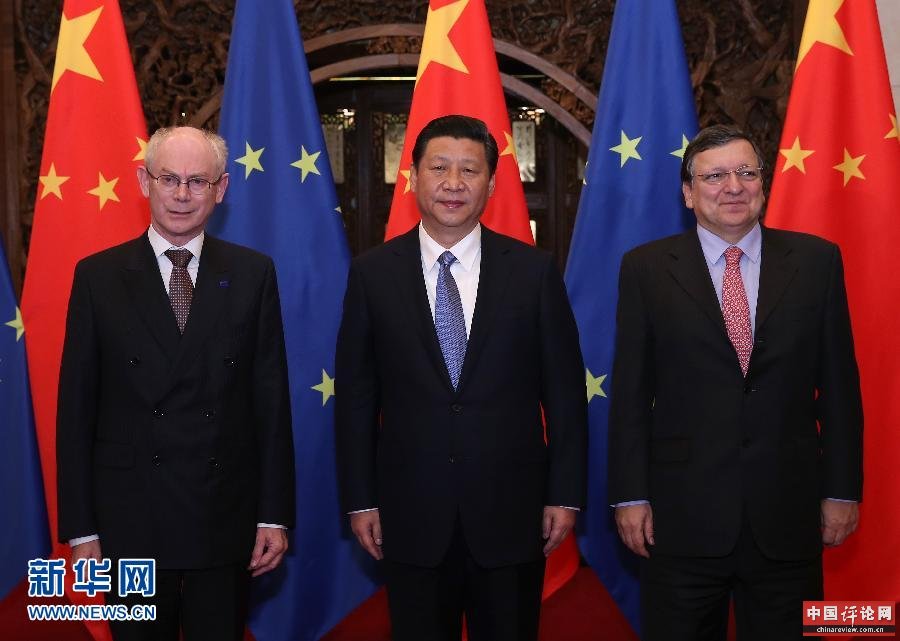 （时政）习近平会见欧洲理事会主席范龙佩和欧盟委员会主席巴罗佐